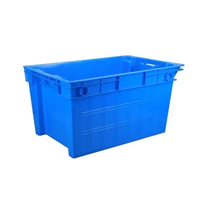 Crate Storio Plastig Nestable Dyletswydd Trwm